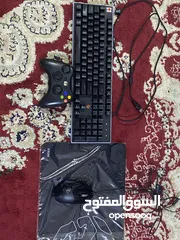  1 ماوس و كيبورد و ماوس باد و جهاز XBOX 360