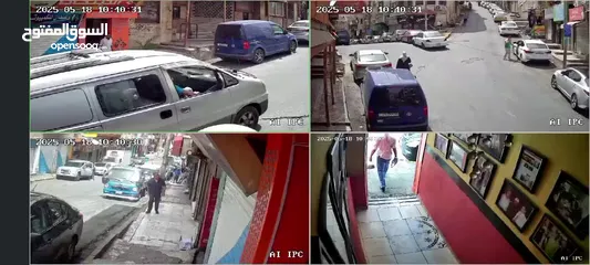  9 كاميرات مراقبه فل كلر IP من X zone Jordan