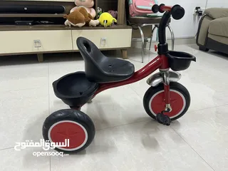  3 Kids Tricycle & Toy car