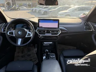  12 BMW x3 30e ترخيص 2022 ترخيص  محرك 2000 هايبرد plug in/يقطع على الشحنه 30 كيلو متر  293 حصان