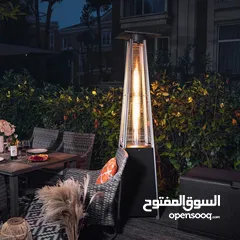  1 Climate Plus Pyramid Patio Heater Stainless Steel and Black Color Available