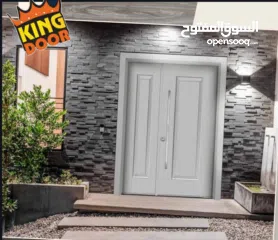  2 أبواب خشبية خارجية فخمة