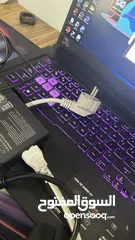  3 للبيع: لابتوب امريكيASUS TUF A17 + كيبورد ميكانيكي + ماوس جيمنج + سماعات + شنطة + ماوس باد طويلة
