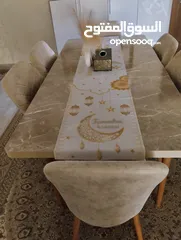  1 طاولة سفره رائعه 6 كراسي