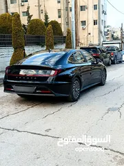  4 هيونداي سوناتا 2022 لون اسود ملوكي فحص كامل جمرك حديث ممتازه بدون حوادث هايبرد