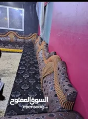  1 طقم كنب مستعمل نظيف جدا للبيع 8 مقاعد زواية عدد 2