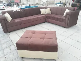  21 عرض خاص كورنر 9 مقاعد مع كنب مزدوجة + بفه + 7 مخدات