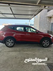  3 Santa Fe 2014 Red color,Well maintained car