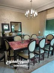  2 طاولة سفرة مع سيرفر مودرن خشب صلب