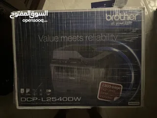  3 طابعة brother DCP-L2540dw ليزر جديد
