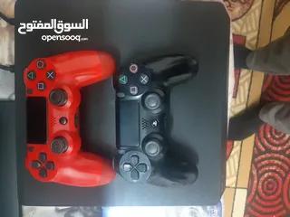  1 PS4 slim 500 بحالة الجديد