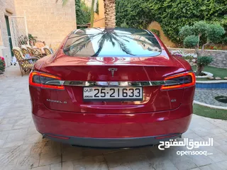  4 تيسلا موديل اس 2015 بطارية 75kw