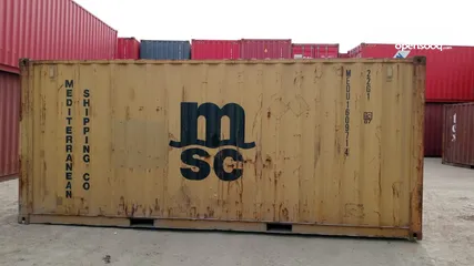  6 حاويات فارغه للبيع 20 قدم و 40 قدم   container 20+40HQ (مستعمل بحاله جيده) متخصصون في بيع الحاويات