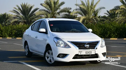  10 Rent a Car NISSAN - Sunny - 2020 - White-   Sedan