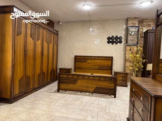  8 غرفة نوم ماستر فاخره و فخمه جداً   خشب لاتيه 18 ماركة الدب بالكامل ، عمق 60-سم