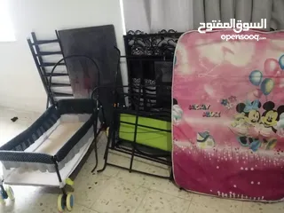  6 تخت بيبي حجم صغير حجم كبير  كامل الأغراض