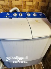  1 غساله حوضين للبيع بسعر 50دينار