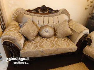  2 طقم مصري 7 مقاعد خشب ثقيل