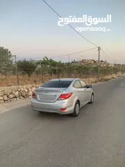  2 هونداي اكسنت 2015 سولار اتوماتيك فحص ممتاز موجوده بالخليل