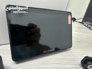  7 مع تخفيض السعر ( شاشة Feelworld F6 Plus 5.5 بوصة تعمل باللمس بدقة 4K HDMI )