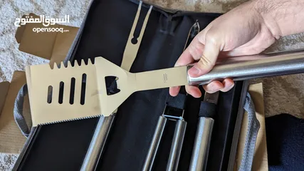 8 عدة ادوات شوي امريكية جيبسون BBQ Grill Set Gibson جديدة غير مستعمل