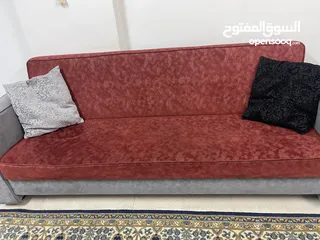  3 كنبايات عدد 3  مترين  بتصير تخت صندوق حديد تفصيل جدا ثقال