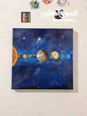  18 لوحات فنية مرسومة يدوي و لوحات حسب الطلب و تصاميم منشورات مواقع التواصل الاجتماعي