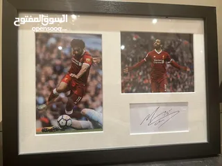  1 Mohamed Mo Salah Signed Liverpool FC - Autographed Photo Photograph Picture Frame