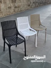  18 كراسي اكريليك كراسي حديقة كراسي خارجية كرسي اكريليك قوي عظم مقارم للشمس للمطاعم والمساحات الخارجية
