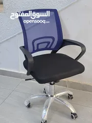  1 كرسي مساعد مديرشبك بعجلات شامل التوصيل وكفالة سنة  \ Assistant Manager Mesh Chair