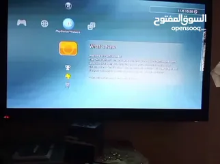  3 بلاي ستيشن 3 مهكر مع ايدين وأسلاك وهدية بلاي ستيشن 2