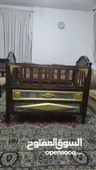  5 تخت بيبي جديد مصنوع تفصيل من خشب زان