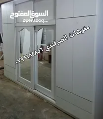  24 خزائن ملابس خشب لامنيت 18م حجم كبير قياس 320 عرض  ارتفاع 240 تفصيل حسب المقاس الون اختياري  كفاله خم