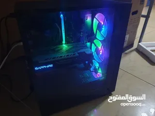  1 gaiming pc with rgb fans usedd for 3 month