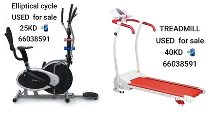  1 treadmill and elliptical cycle