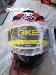  9 bike motorcycle helmet  brand new, red color