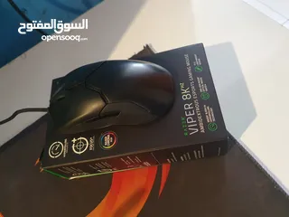  2 سلام وعليكم ماوس للبيع طبعآ مستخدم 6 شهور بس     razer viper 8khz  وستاتد هيدست