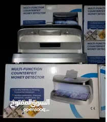  2 كاشف عمله شحن محمول او مكتبي كاشف لكل انواع العمله و النقود المزوره اضائه UV مع مكبر