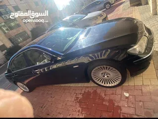  5 * BMW 730LI موديل 2008 لون اسود ، فرش لون بيج ، فل اضافات ، فتحة سقف، جنوط مغانيسيوم ، بلوتوث،