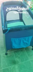  2 تخت أطفال لون ازرق مع فرشة