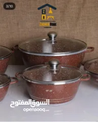  2 طناجر جرانيت تقيل بسعر العرض طقم كامل