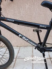  13 قاري BMX جديد مع بريكين أمامي وخلفي مطلي باللون الأسود مع ستكرات ...................................