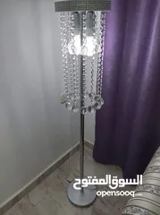  2 سايد لامب لون فضي ثقيل نظيف جدا استعماا