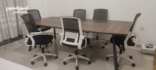  1 office table and chairs