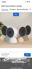  5 Google nest cam NEW اصلي جديد جديد اصلي غير مستخدم وهنالك عدد منها سارع بالحجز امريكي