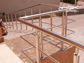  8 Stainless Steel Handrail For Stairs, Balcony, Swimming Pool. درابزين ستانلس ستيل