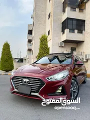  5 هيونداي سوناتا 2018 فل كامل ليميتد فحص كامل كرت ابيض وارد الشركة للبيع بسعر مميز