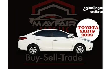  5 0% DP - ORIGINAL PAINT - TOYOTA YARIS SE 2022 -  FIRST OWNER - MINT CONDITION - GCC SPECS