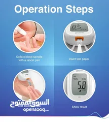  11 جهاز فحص قياس نسبه السكر في الدم الناطق بالعربي FINAL CHEK جهاز فحص سكري  السكري blood glucose meter
