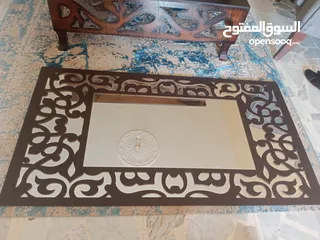  2 مراه حائط مع خشب اربيسك